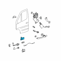 OEM 2006 Dodge Sprinter 3500 Upper Door Hinge Diagram - 5104321AA