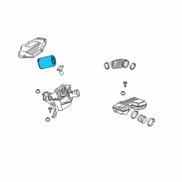 OEM 2006 Hummer H3 Filter Diagram - 15202408