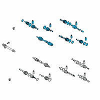 OEM 2022 Hyundai Palisade Shaft Assembly-Drive, RH Diagram - 49501-S8450