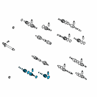 OEM Hyundai Palisade Joint & Boot Kit-FRT Axle WHEE Diagram - 49580-S1100