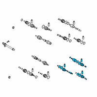 OEM 2020 Hyundai Palisade Joint Kit-FR Axle Diff Side, LH Diagram - 49582-C5430