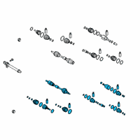 OEM Hyundai Palisade Shaft Assembly-Drive, LH Diagram - 49500-S8400