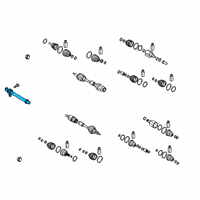 OEM 2022 Hyundai Palisade Bearing Bracket & Shaft Assembly Diagram - 49560-C5430