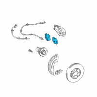 OEM 2005 Ford Thunderbird Front Pads Diagram - YU2Z-2V001-JA