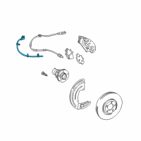 OEM Lincoln LS Brake Hose Diagram - 3W4Z-2078-AA