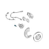 OEM 2005 Lincoln LS Wheel Stud Diagram - 3W4Z-1107-BA