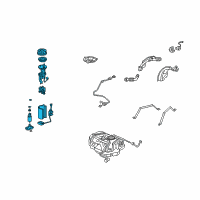 OEM Acura TL Module Assembly, Fuel Pump Diagram - 17045-SEP-A50