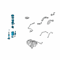 OEM 2008 Acura TL Module Assembly, Fuel Pump Diagram - 17045-SEP-A50