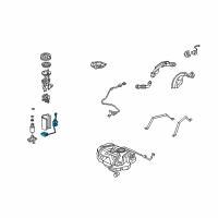 OEM Acura TL Sender Assembly, Fuel Diagram - 17047-SEP-A00