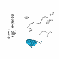 OEM 2008 Acura TL Tank, Fuel Diagram - 17044-SEP-A00