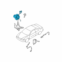 OEM 2003 Nissan Maxima Anti Skid Actuator Assembly Diagram - 47660-5Y767