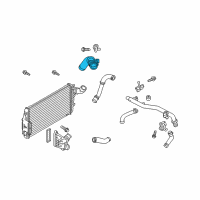 OEM 2017 Ford Flex Upper Hose Diagram - AA5Z-6F073-C