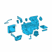 OEM 2004 Toyota Matrix AC & Heater Assembly Diagram - 87010-02230