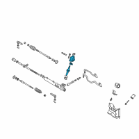 OEM 2001 Nissan Maxima Gear Sub Assembly-Power Steering Diagram - 49210-2Y900
