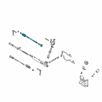 OEM Nissan Maxima Socket Kit Tie Rod Inner Diagram - 48521-5Y025