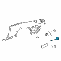 OEM 2015 Lexus IS250 Lock Assy, Fuel Lid W/Motor Diagram - 77030-53010