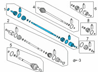 OEM Kia Niro EV Shaft Assembly-Drive, RH Diagram - 49501Q4000