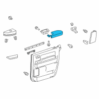 OEM 2014 Toyota Tundra Armrest Diagram - 74260-0C100-C0