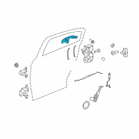 OEM 2011 Dodge Avenger Handle-Exterior Door Diagram - 1KR96HBVAD