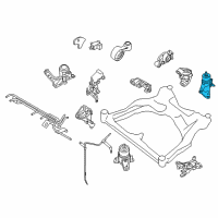 OEM 2019 Nissan Pathfinder Engine Mounting Insulator, Rear Diagram - 11320-3JA0B