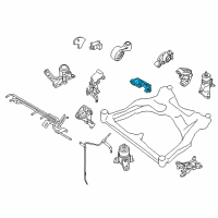 OEM 2017 Nissan Murano Engine Mounting Bracket, Rear Diagram - 11332-3KA0A