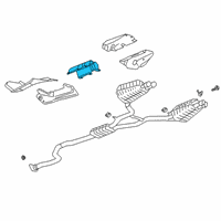 OEM 2019 Cadillac CT6 Heat Shield Diagram - 23240530