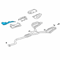 OEM 2016 Cadillac CT6 Heat Shield Diagram - 23394150