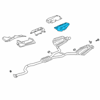 OEM 2017 Cadillac CT6 Heat Shield Diagram - 84130216