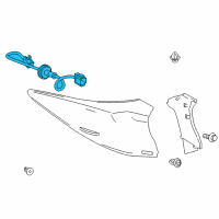 OEM 2018 Toyota Prius Prime Socket & Wire Diagram - 81555-47331