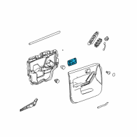 OEM 2010 Hummer H3 Handle, Front Side Door Inside Diagram - 15818937