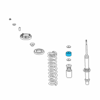 OEM 1999 Honda Accord Cover, Dust Diagram - 51689-SP0-004