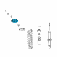 OEM Acura CL Base, Front Shock Absorber Mounting (Showa) Diagram - 51675-S84-A01