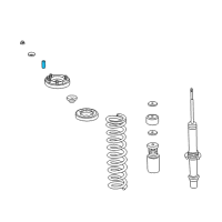 OEM 1989 Honda Civic Collar, Shock Absorber Mounting (Duffy Steel Parts) Diagram - 51728-SR0-003