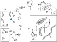 OEM 2021 Ford Bronco Lower Hinge Lower Bolt Diagram - -W721101-S439