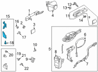 OEM 2022 Ford Bronco HINGE ASY - DOOR Diagram - M2DZ-7822801-A