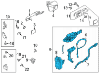 OEM Ford Bronco LATCH Diagram - M2DZ-78219A64-G