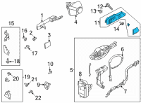 OEM Ford Bronco HANDLE ASY - DOOR - INNER Diagram - M2DZ-7822601-AA