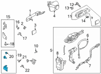 OEM Ford Bronco HINGE ASY Diagram - M2DZ-7822810-A