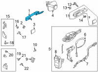 OEM 2021 Ford Bronco HANDLE ASY - DOOR - OUTER Diagram - M2DZ-7822404-CA