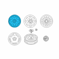 OEM 2001 Chrysler Sebring Wheel-Aluminum Diagram - MR589969