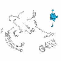 OEM BMW 750Li Power Steering Reservoir Diagram - 32-41-6-776-242