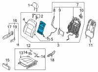 OEM Hyundai Ioniq 5 HEATER-FRONT SEAT BACK Diagram - 88370-GI000