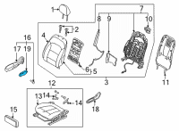 OEM 2022 Hyundai Ioniq 5 SWITCH ASSY-POWER FR SEAT RH Diagram - 88080-GI100-NNB