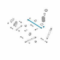 OEM Infiniti QX4 Rod Complete-Panhard Diagram - 55130-0W000