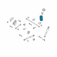 OEM 1998 Infiniti QX4 Rear Suspension Spring Diagram - 55020-1W201