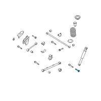 OEM 2000 Infiniti QX4 Bolt-Link, Rear Suspension Diagram - 55080-0W00B