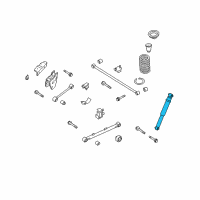 OEM Infiniti QX4 ABSORBER Kit-Shock, Rear Diagram - E6200-4W025