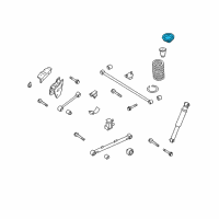 OEM 2002 Infiniti QX4 Seat Rubber, Rear Spring Upper Diagram - 55034-0W005