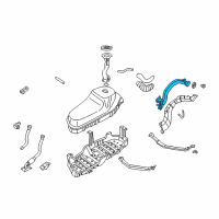 OEM 2003 Nissan Pathfinder Tube Assy-Filler Diagram - 17221-5W501