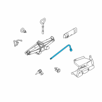 OEM Ford Transit Connect Lug Wrench Diagram - 2T1Z-17032-B